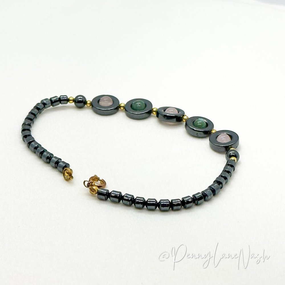 Vintage Mini Beads with 5 Halo Beads Bracelet - Picture 3 of 4